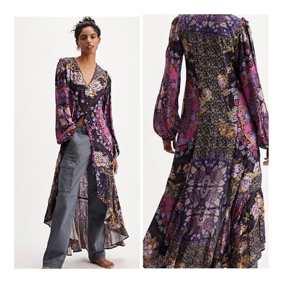 New Free  People Marais floral midi dress size S,XS NWOT - Picture 1 of 11